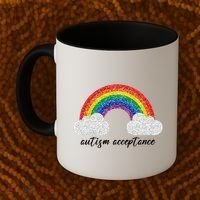 Autism Acceptance Rainbow Coffee Mug thumb 2