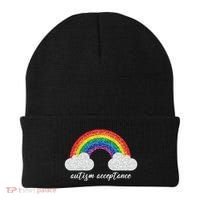 Autism Acceptance Rainbow Beanie thumb 0