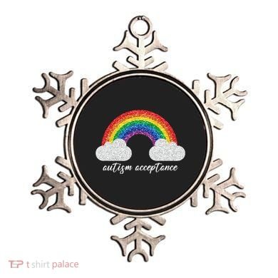 Autism Acceptance Rainbow Ornament