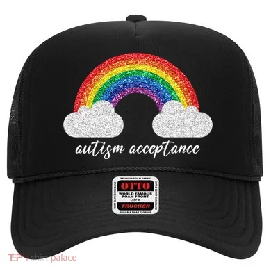 Autism Acceptance Rainbow Hat