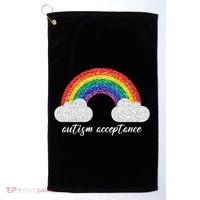Autism Acceptance Rainbow Golf Towel thumb 0