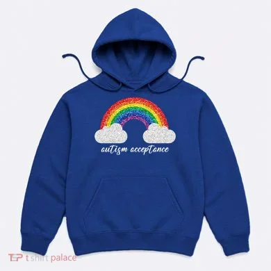 Autism Acceptance Rainbow Hoodie