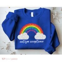 Autism Acceptance Rainbow Sweatshirt thumb 2