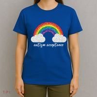 Autism Acceptance Rainbow T-Shirt thumb 4