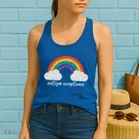 Autism Acceptance Rainbow Women's Tank Top thumb 2