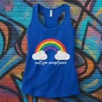 Autism Acceptance Rainbow Women's Tank Top thumb 3