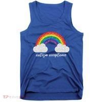Autism Acceptance Rainbow Tank Top thumb 0