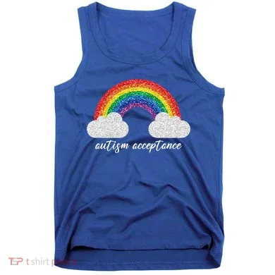 Autism Acceptance Rainbow Tank Top