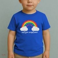 Autism Acceptance Rainbow Toddler T-Shirt thumb 2