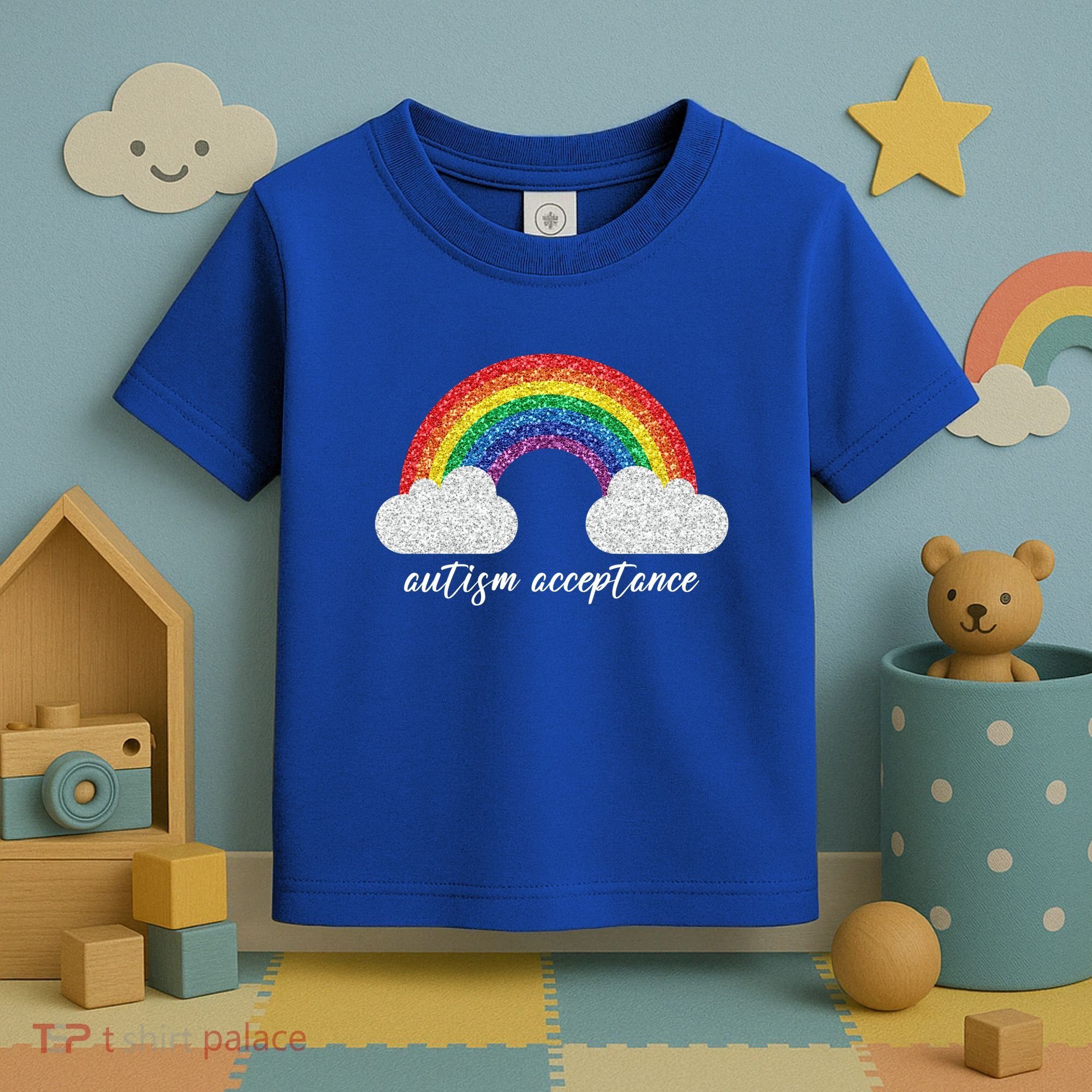 Autism Acceptance Rainbow Toddler T-Shirt