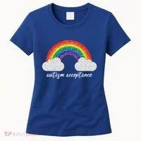 Autism Acceptance Rainbow Women's T-Shirt thumb 0