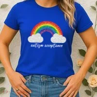Autism Acceptance Rainbow Women's T-Shirt thumb 2