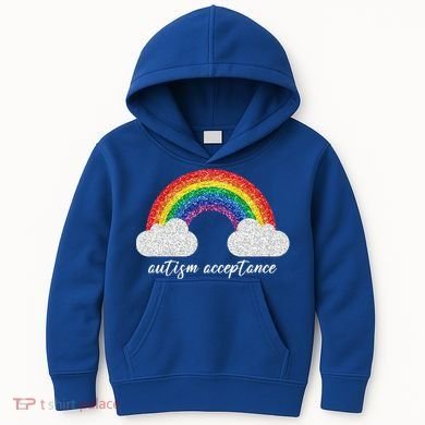 Autism Acceptance Rainbow Kids Hoodie