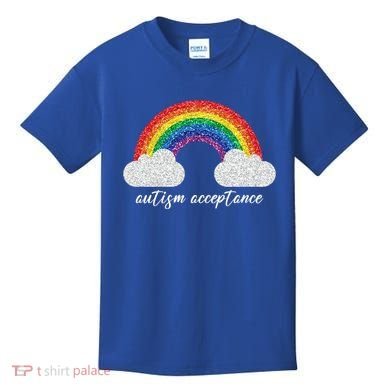 Autism Acceptance Rainbow Kids T-Shirt
