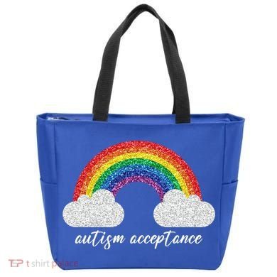 Autism Acceptance Rainbow Tote Bag