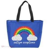 Autism Acceptance Rainbow Tote Bag thumb 0