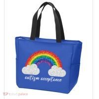 Autism Acceptance Rainbow Tote Bag thumb 3