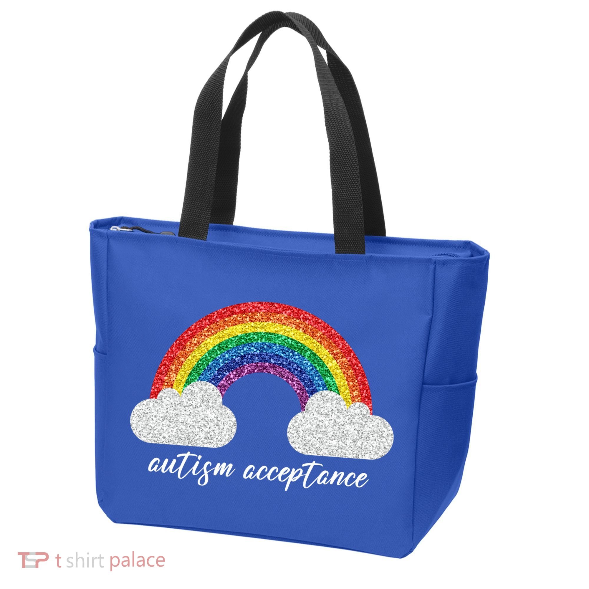 Autism Acceptance Rainbow Tote Bag