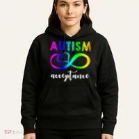 Autism Acceptance Rainbow Hoodie thumb 5