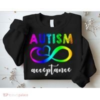 Autism Acceptance Rainbow Sweatshirt thumb 2