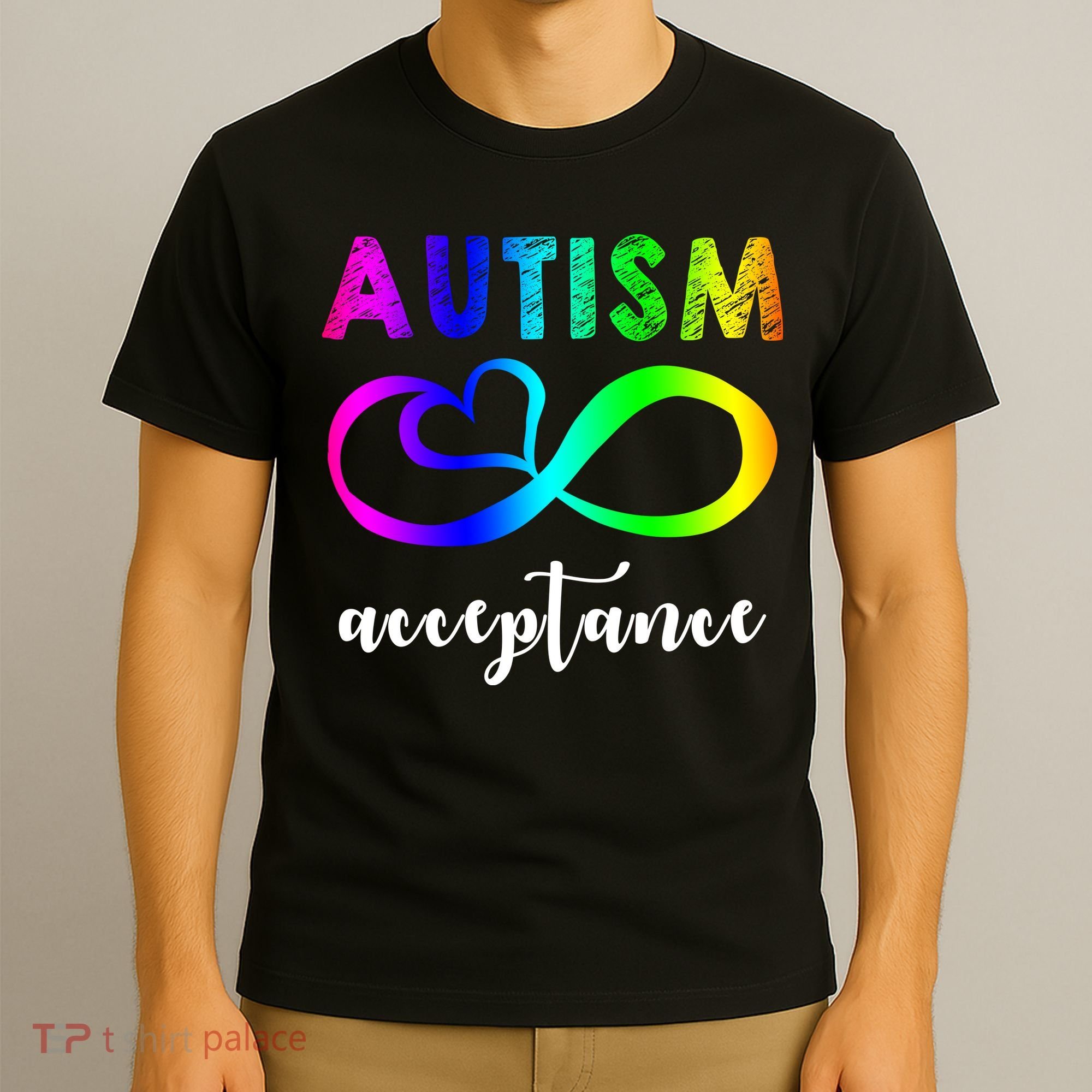 Autism Acceptance Rainbow T-Shirt