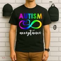 Autism Acceptance Rainbow T-Shirt thumb 6