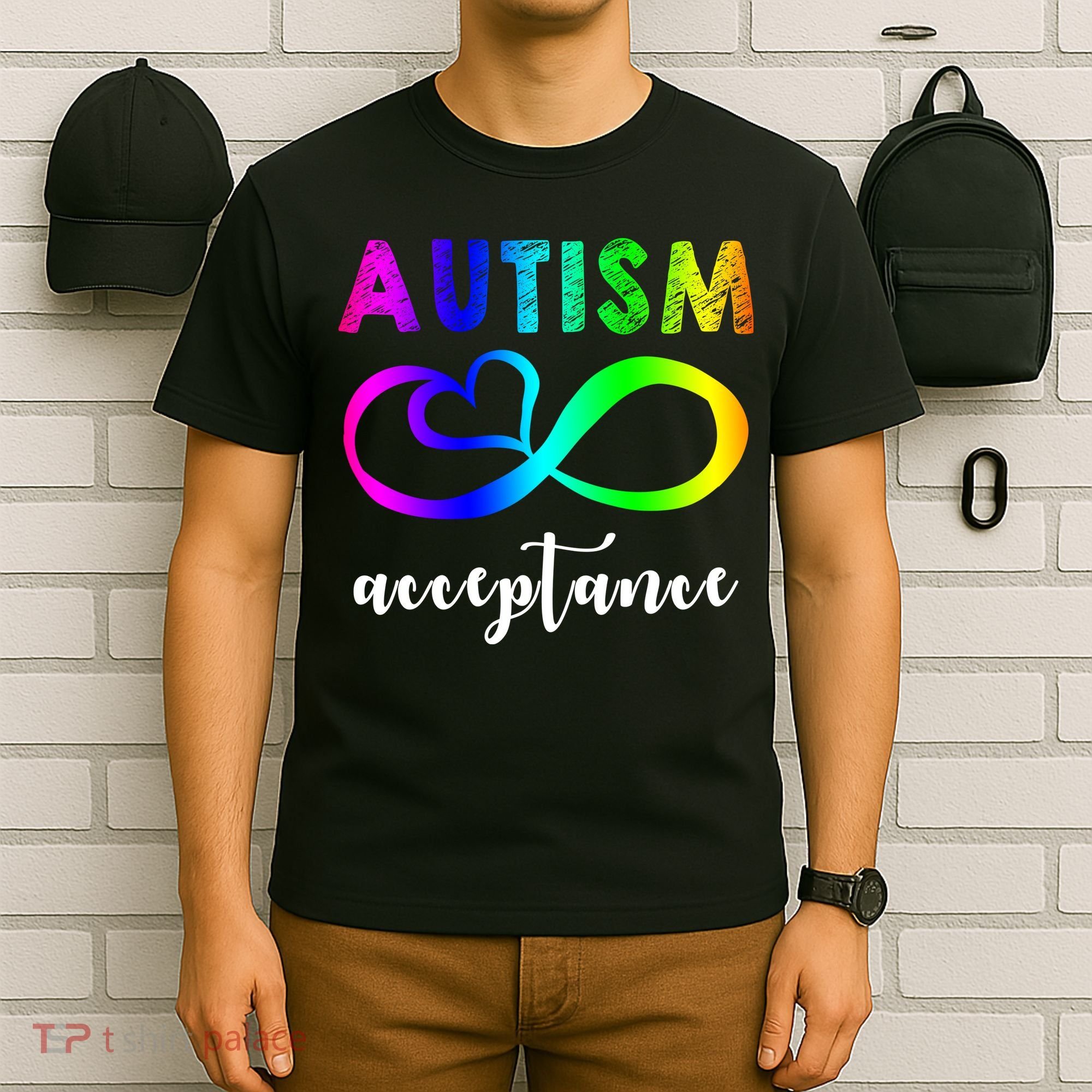 Autism Acceptance Rainbow T-Shirt