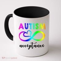 Autism Acceptance Rainbow Coffee Mug thumb 0