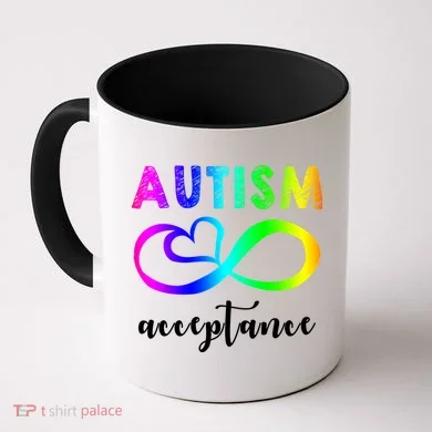 Autism Acceptance Rainbow Coffee Mug