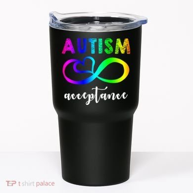 Autism Acceptance Rainbow Tumbler