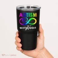 Autism Acceptance Rainbow Tumbler thumb 2