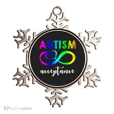 Autism Acceptance Rainbow Ornament