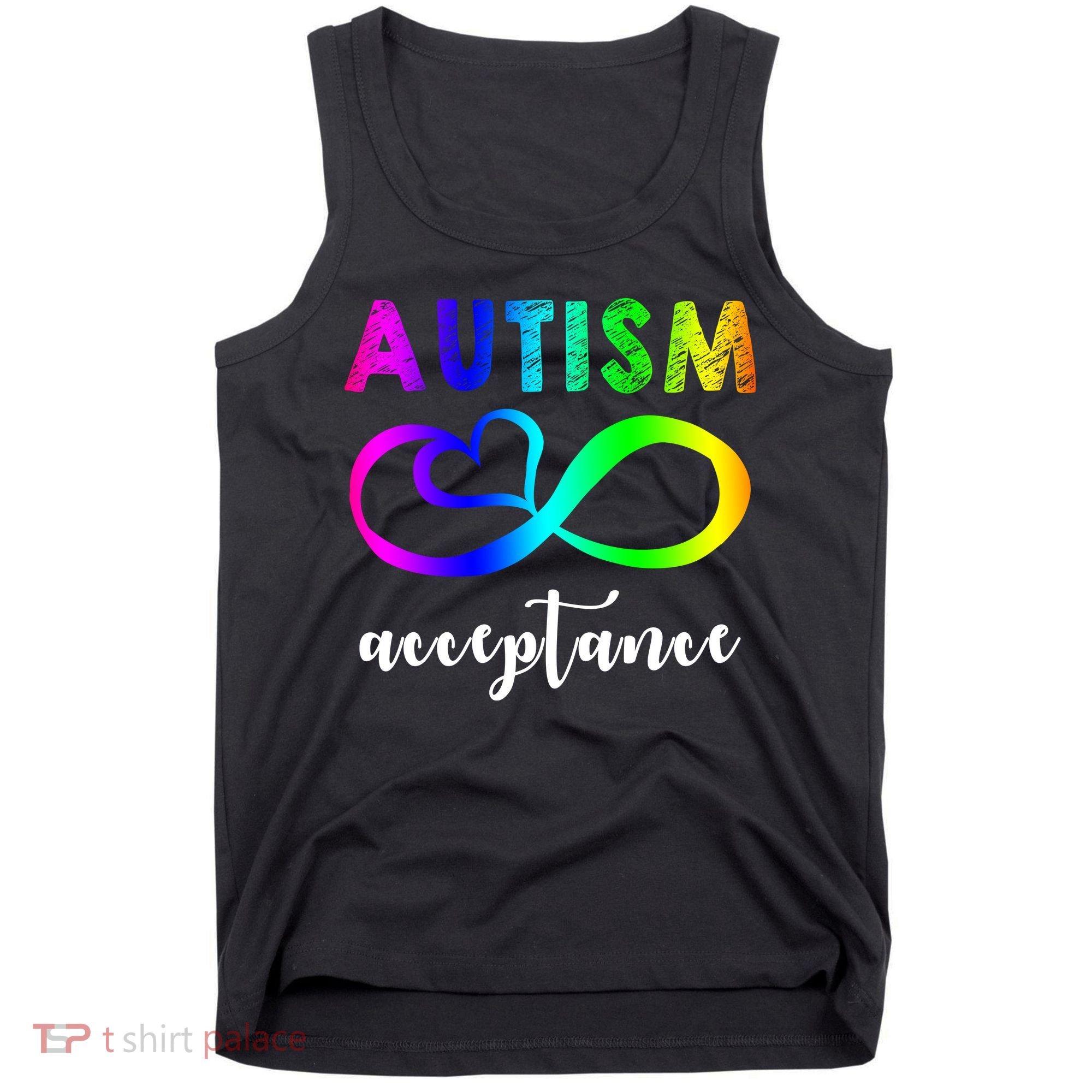 Autism Acceptance Rainbow Tank Top