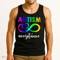 Autism Acceptance Rainbow Tank Top thumb 3