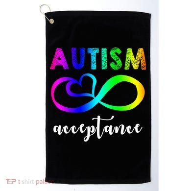 Autism Acceptance Rainbow Golf Towel