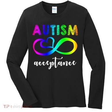 Autism Acceptance Rainbow Women's Long Sleeve Shirt