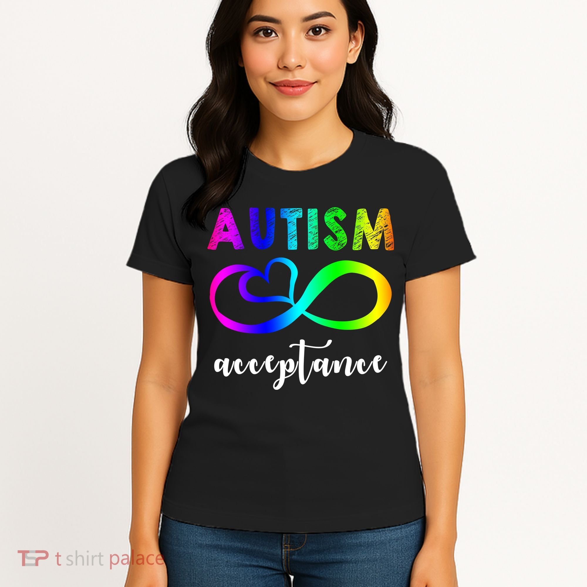 Autism Acceptance Rainbow Women's T-Shirt