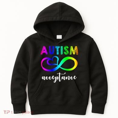 Autism Acceptance Rainbow Kids Hoodie