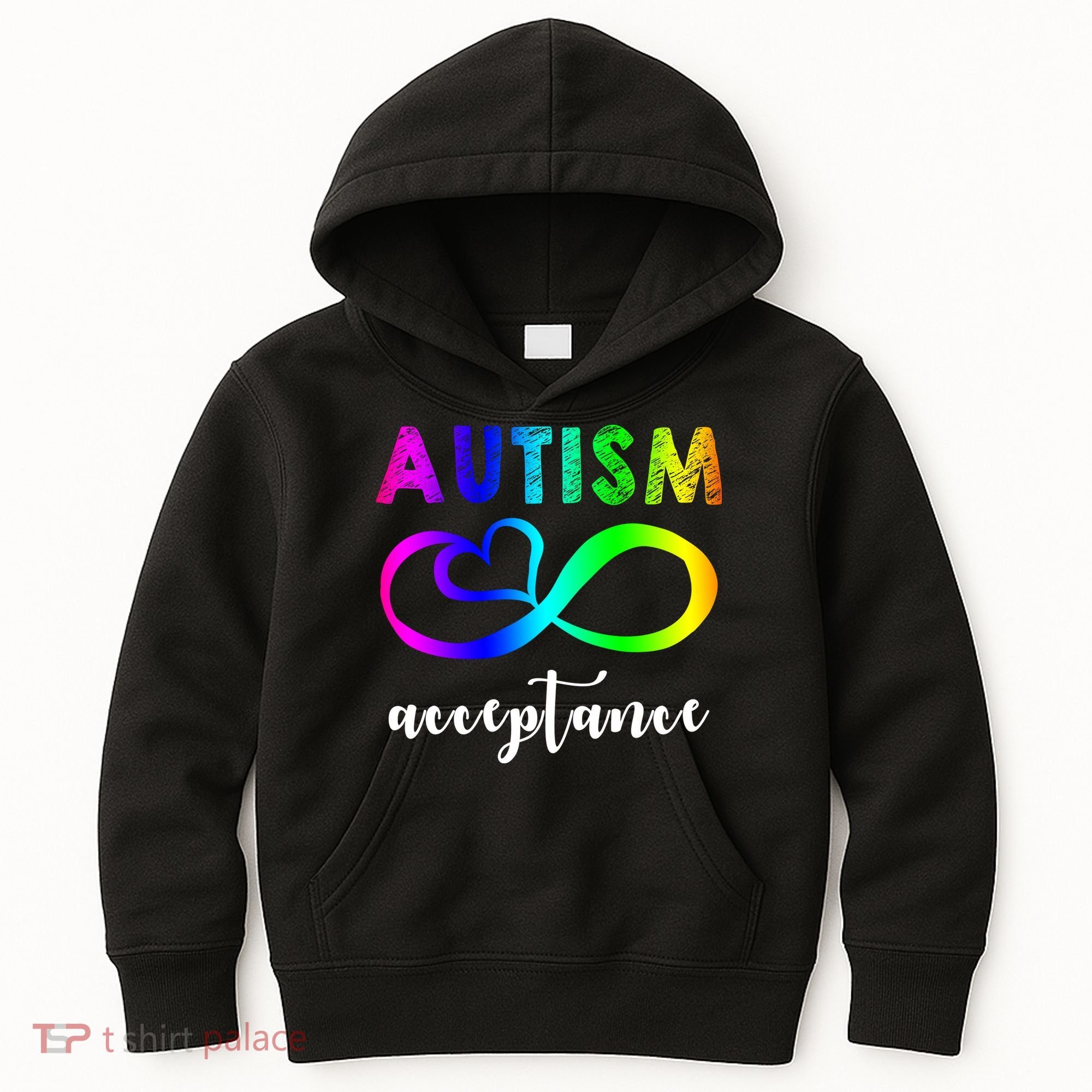 Autism Acceptance Rainbow Kids Hoodie