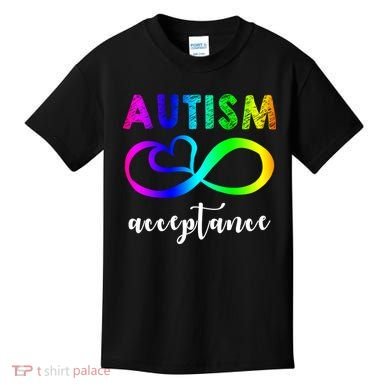 Autism Acceptance Rainbow Kids T-Shirt