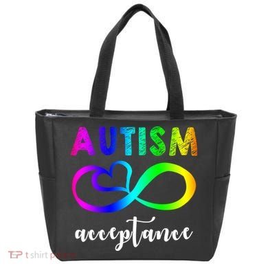 Autism Acceptance Rainbow Tote Bag