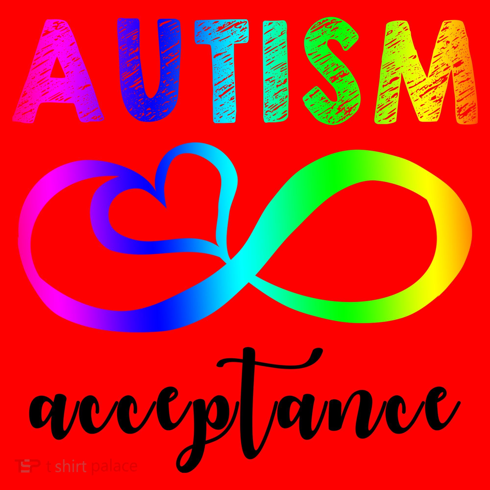 Autism Acceptance Rainbow Santa Hat