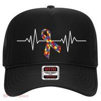 Autism Awareness Ribbon Heartbeat Hat thumb 0