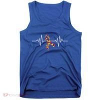 Autism Awareness Ribbon Heartbeat Tank Top thumb 0