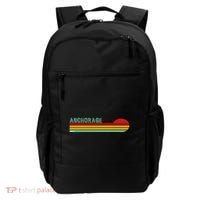 Anchorage Alaska Retro Sunset Backpack thumb 0