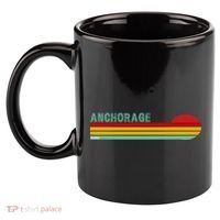 Anchorage Alaska Retro Sunset 11oz C Handle Ceramic Mug thumb 2