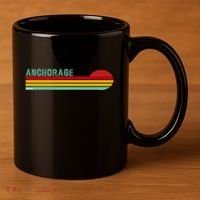 Anchorage Alaska Retro Sunset 11oz C Handle Ceramic Mug thumb 3