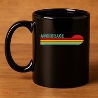 Anchorage Alaska Retro Sunset 11oz C Handle Ceramic Mug thumb 4