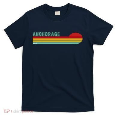 Anchorage Alaska Retro Sunset T-Shirt