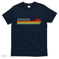 Anchorage Alaska Retro Sunset T-Shirt thumb 0